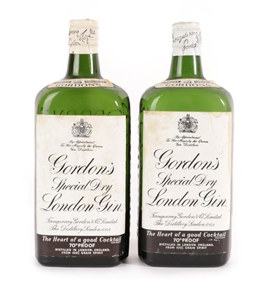 Lot 5062 - Gordon's Special Dry London Gin, 1950s bottling, 70° proof (two bottles)