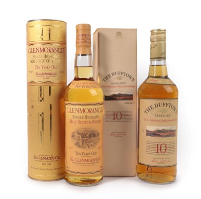 Lot 5066 - Dufftown-Glenlivet 10 Years Old Pure Highland Malt Scotch Whisky, distilled and bottled by...