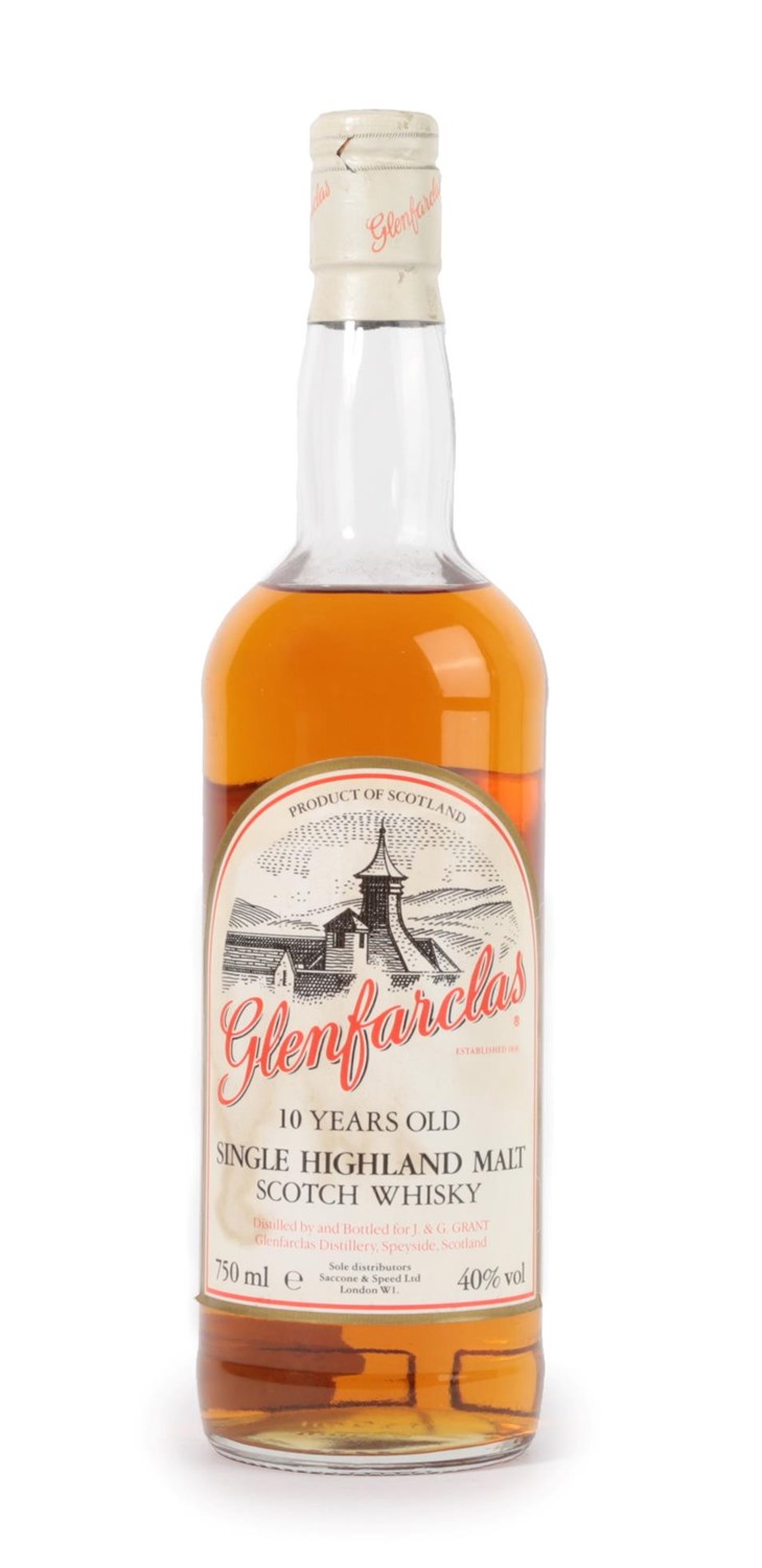 Lot 5073 - Glenfarclas 10 Years Old Single Highland Malt Scotch Whisky, 1980s bottling, 40% vol 75cl (one...