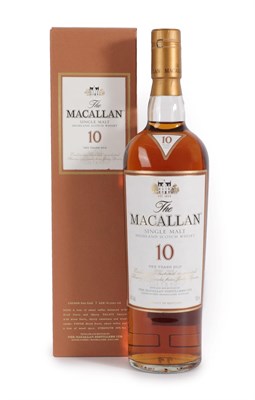 Lot 5086 - The Macallan 10 Years Old Single Malt Highland Scotch Whisky, 40% vol 700ml, in original...