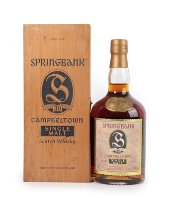 Lot 5101 - Springbank 30 Years Old Campbeltown Single Malt Scotch Whisky, sherry cask dumpy bottling from...