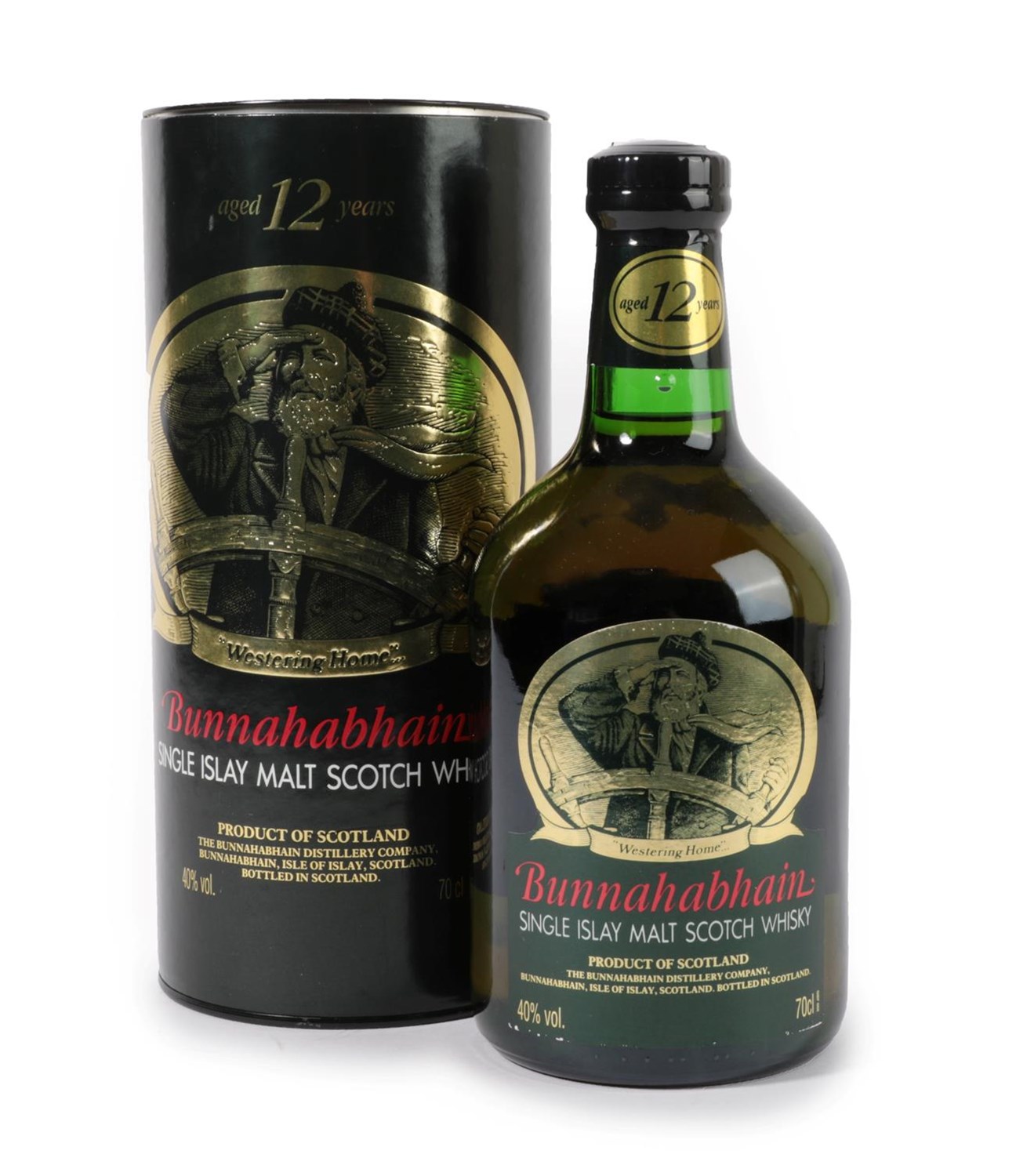 Lot 5113 - Bunnahabhain 12 Year Old Single Islay Malt Scotch Whisky 40% 70cl, in original card tube (one...