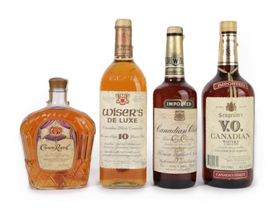 Lot 5143 - Wiser's De Luxe 10 Years Old Canadian Whisky, 1990s bottling, 40% vol 1.14L (one bottle), Seagram's