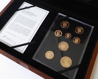 Lot 2165 - Gold Proof Set 2015, 8 coins comprising £2 with Britannia rev by Antony Dufort, £1, 50p, 20p,...