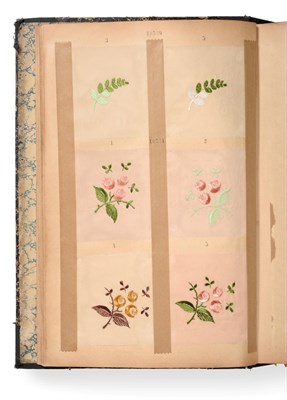 Lot 2000 - French Silk and Lace Trim Sample Book, circa 1930  Handwritten Octobre 1930 to the first page....