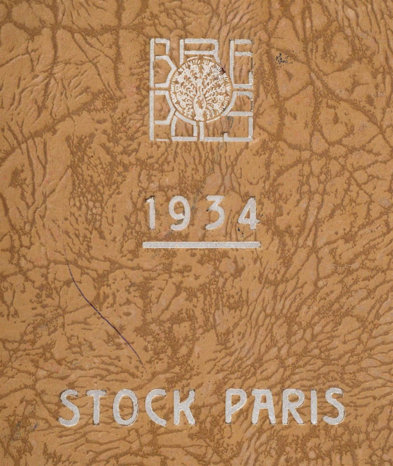 Lot 2008 - Small Album of Wallpaper Designs, 1934 Papiers Peints Brepols a Paris, 240 pages of floral,...