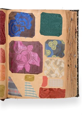 Lot 2012 - Bianchini-Férier Fabric Sample Book, French, circa 1920's Including silks, velvets, crepes and...