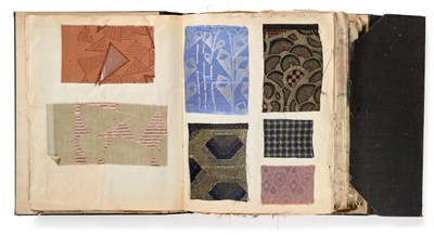Lot 2018 - Claude Frères Fabric Sample Book, French, circa 1910   Handwritten to the first page J Claude...