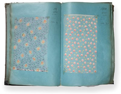 Lot 2026 - French Silk Chiffon Sample Book, early 20th century Comprising appliquéd, embroidered, chiffon and