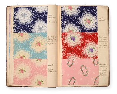 Lot 2031 - Russian Fabric Sample Book, early 20th century Enclosing colourful printed cottons in a variety...