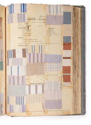 Lot 2037 - French Fabric Cotton Sample Book, early 20th century  Comprising mainly printed and woven...