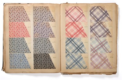 Lot 2039 - Fabric Sample Books, 20th century Including: A small late 19th century album of printed cotton...