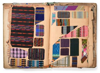 Lot 2055 - French Fabric Sample Book, late 19th century Comprising mainly of evening fabrics, beaded...