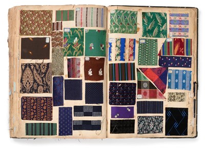 Lot 2064 - French Fabric Sample Book, late 19th century Dated in ink to the first page 1874 and 1875 later...