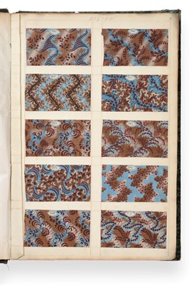Lot 2073 - French Fabric Sample Book, early 19th century,  Including early printed cottons of floral and other