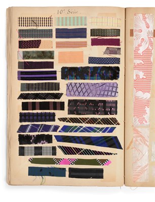 Lot 2076 - Claude Frères French Fabric Sample Book, 19th century  Titled Claude Frères No1 to the front...