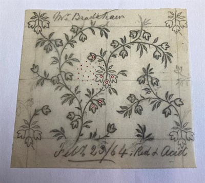 Lot 2083 - Extensive Archive of Over 800 Textile Designs in Pencil and Watercolour on Paper and Tracing...