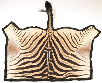 Lot 233 - Taxidermy: Burchell's Zebra Flank Skin Rug (Equus quagga), modern, South Africa, high quality...