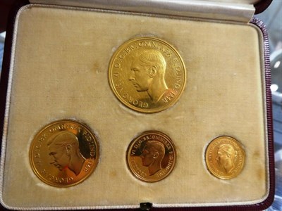 Lot 2003 - 1937 George V Four Coin Gold Proof Set As issued in official original box of issue