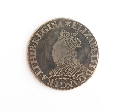 Lot 2036 - Elizabeth I Milled Shilling, without rose or date, mm star; intermediate size (30mm), decorated...