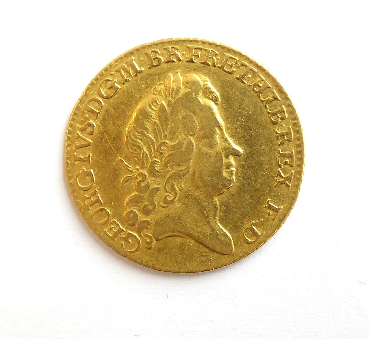 Lot 2047 - George I Guinea 1726 Fifth older Laur. Head, Tie with 2 ends VF S3633 Rare especially in this grade
