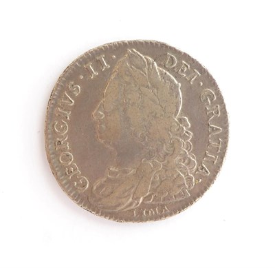 Lot 2060 - George II Halfcrown 1746 D, NONO LIMA, old laureate & draped bust, minor edge imperfections,...