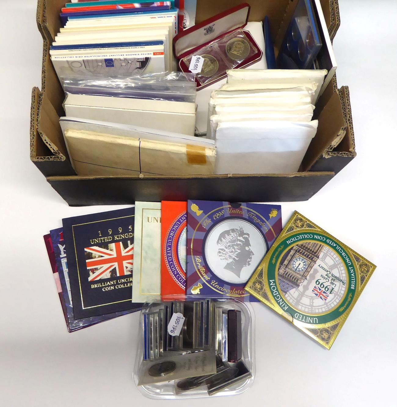 Lot 2087 - Proof and BU Coin Sets Around 35 1970s to 1990s, along with around 20 Silver and base metal...