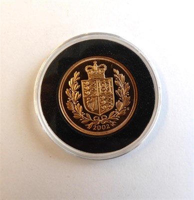 Lot 2092 - Royal Mint Issue 2002 Gold Proof Double Sovereign with London Mint office Box and CoA Choice