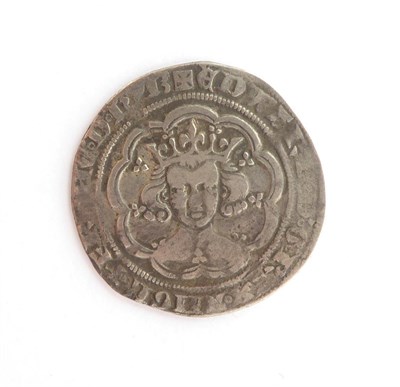 Lot 2139 - Edward III Groat, 4th coinage (1351-77) pre-Treaty period, London Mint, mm Cross 1, Lombardic m...