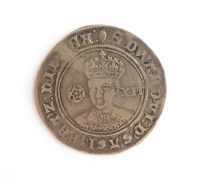 Lot 2142 - Edward VI Shilling, facing bust with rose & value, mm tun, full flan, GFine, parts better