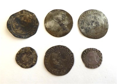 Lot 2143 - Elizabeth I hammered Sixpence Third and Forth issue Large Bust 1564 mm Pheon Poor/VG S2561B,...