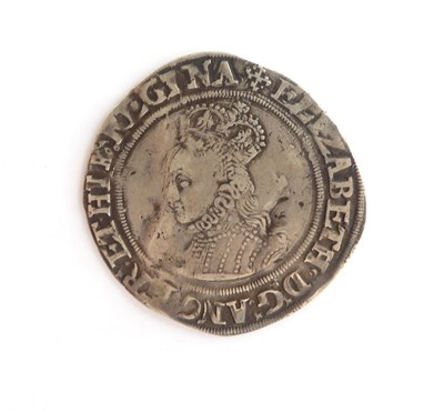 Lot 2144 - Elizabeth I Shilling, 2nd issue (1560-61) without rose or date, mm cross crosslet, large bust...