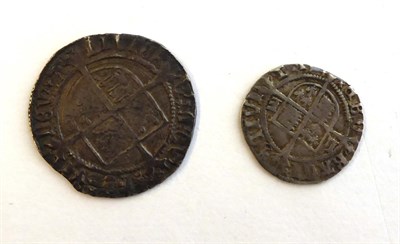 Lot 2150 - Henry VIII hammered Groat Laker bustLombardic letteringmm lis/rose AVF S2337E, Halfgroat LE...