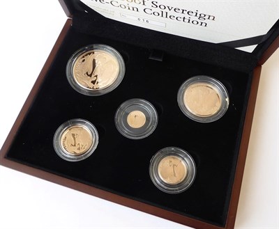 Lot 2166 - Gold Proof Sovereign Five-Coin Collection 2012, issued to commemorate the Queen's Diamond Jubilee &