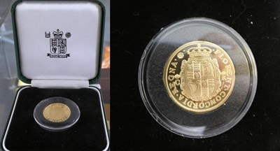 Lot 2170 - Millionaire Collection Proof Charles I Pattern 22ct gold 5 Unite coin in Royal Mint Box with...