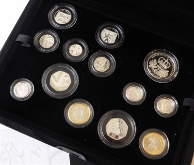 Lot 2176 - Silver Proof Set 2010, 13 coins comprising 50p, 20p, 10p, 5p, 2p & 1p 'Royal Shield of Arms' revs