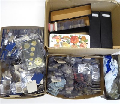 Lot 2184 - Box of Several Hundred Mixed World Coins - Some earlier, but mainly 20th Century