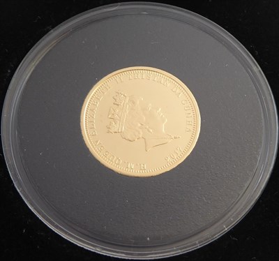 Lot 2197 - Tristan da Cunha, Gold Proof Half Sovereign 2017 commemorating Princess Diana; 4g, 917 gold,...