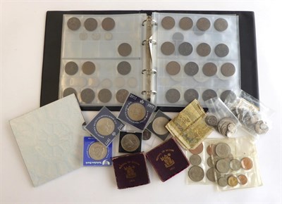 Lot 2243 - Miscellaneous Lot comprising: an album of 100+ UK coins including 27 x silver threepences, 27...