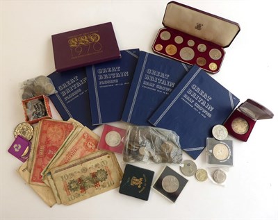Lot 2244 - Miscellaneous Lot comprising: proof set 1953 10 coins farthing to crown, in RM case of issue,...