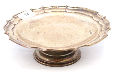 Lot 12 - A George V Silver Pedestal Bowl, by James Deakin and Sons, Sheffield, 1925, shaped circular and...