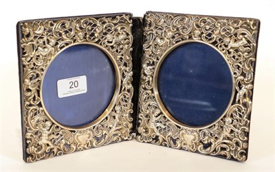 Lot 20 - An Edward VII Silver-Mounted Double Photograph-Frame, by William Comyns, London, 1902, each...