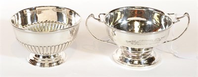Lot 29 - Two Edward VII Silver Bowls, the first by Henry Moreton, Birmingham, 1909, circular and with...