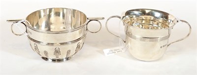 Lot 51 - An Edward VII Silver Porringer, by Holland, Aldwinckle and Slater, London, 1909, tapering...