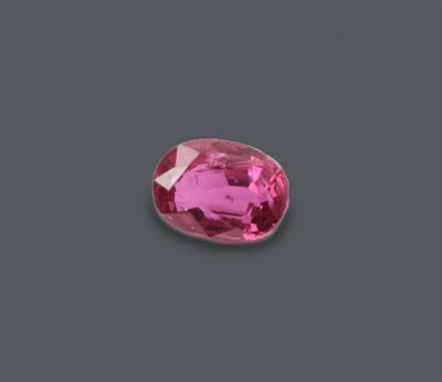 Lot 2061 - A Loose Oval Ruby, weighing 0.70 carat approximately not illustrated