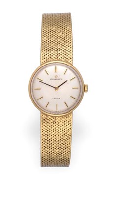 Lot 2236 - A Lady's 18 Carat Gold Automatic Wristwatch, signed Eterna Matic, model: Sahida, circa 1968,...