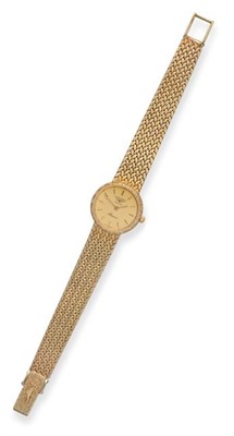 Lot 2248 - A Lady's 9 carat Gold Wristwatch, signed Longines, model: Presence, ref: 24.540.694, circa...