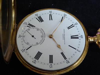 Lot 2275 - An 18 Carat Gold Open Faced Keyless Pocket Watch, signed Patek Philippe & Cie, Geneve, model:...