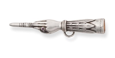 Lot 2373 - A Victorian Silver Propelling Pencil, by Sampson Mordan and Co., Dated August 3 1842, Design...