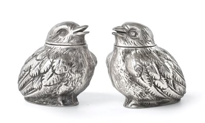 Lot 2376 - A Pair of Edward VII Silver Pounce-Pots or Pepperettes, by Sampson Mordan and Co., Chester,...